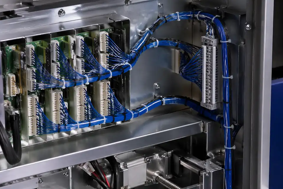 IDC wiring system inside machine equipment with repeat-supply-friendly layout