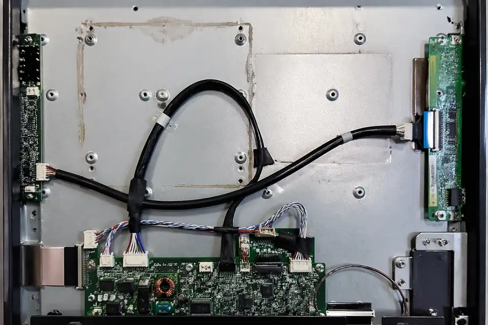 LVDS replacement-project context inside an industrial monitor