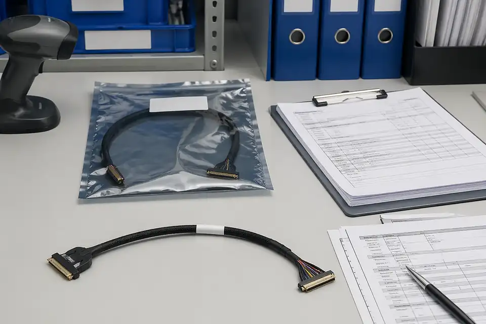 eDP released-sample traceability record and packed-sample context