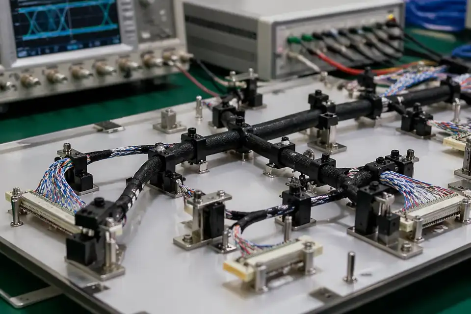 LVDS electrical verification and inspection record scene