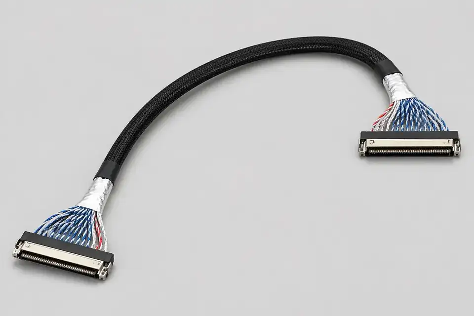 Shielded LVDS harness detail