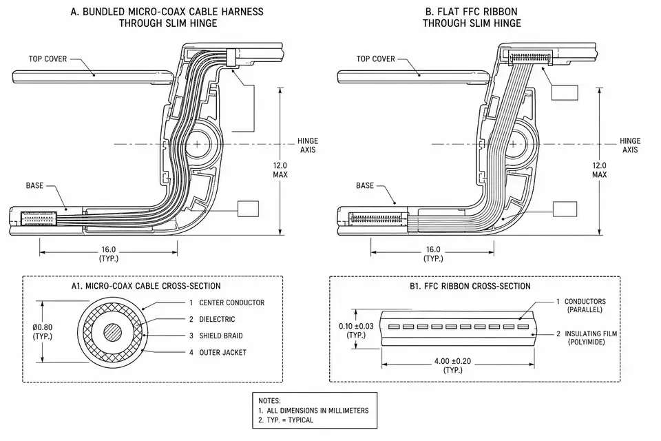 Micro-Coax vs. FFC for Slim Devices: Six Trade-offs That Decide It