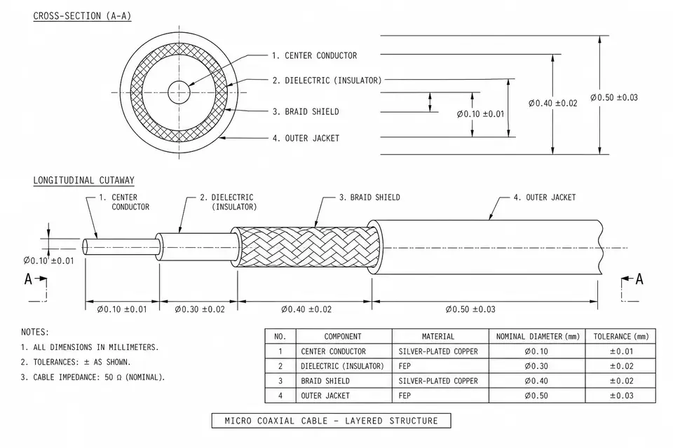 What Is a Micro-Coaxial Cable? Structure, Applications, and RFQ Basics