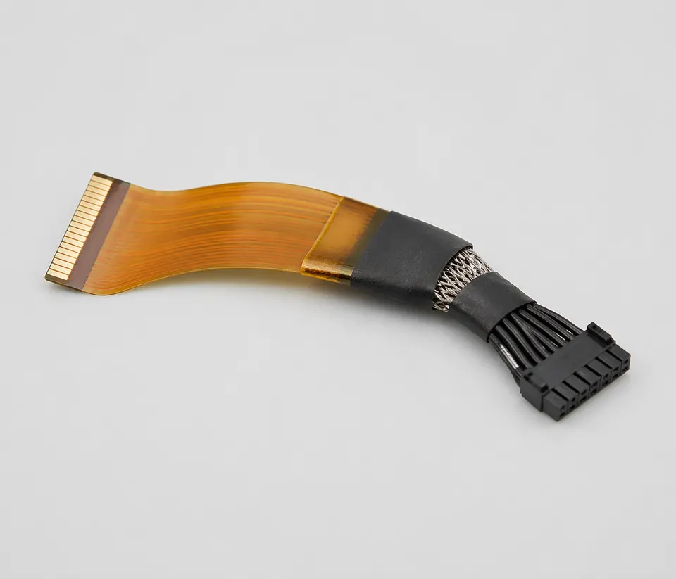 FPC-to-Wire Hybrid Transition Assembly