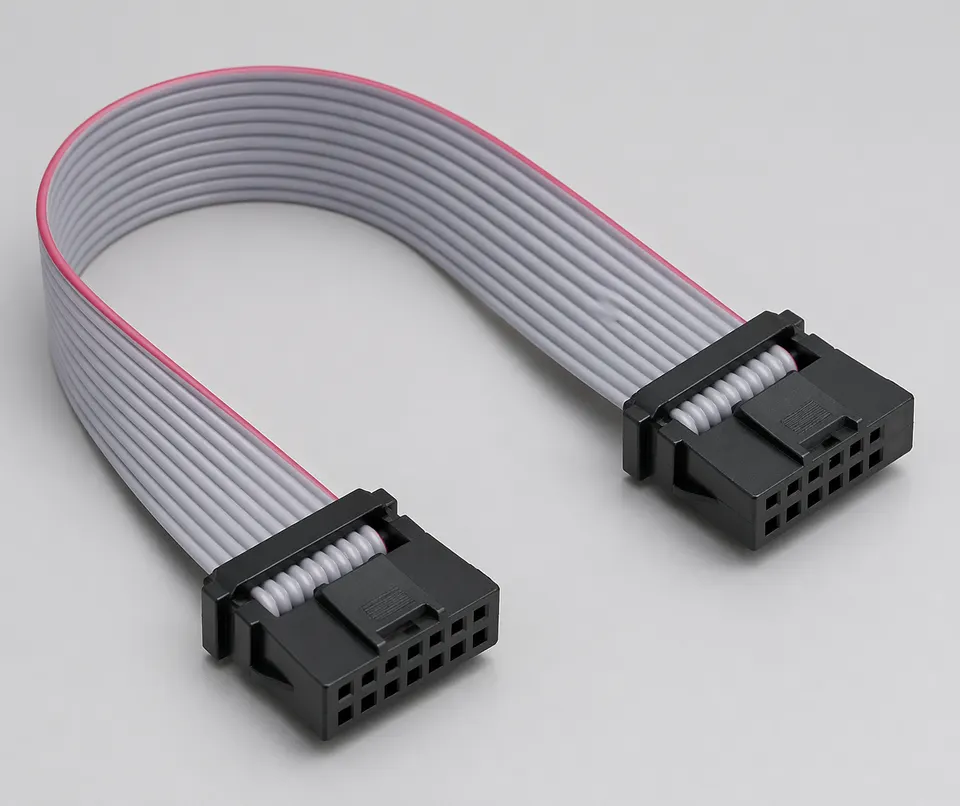 IDC 10Pin Box Header Cable with Polarized Locking Structure