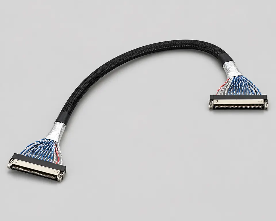 30Pin Shielded LVDS Display Harness for Industrial Monitors