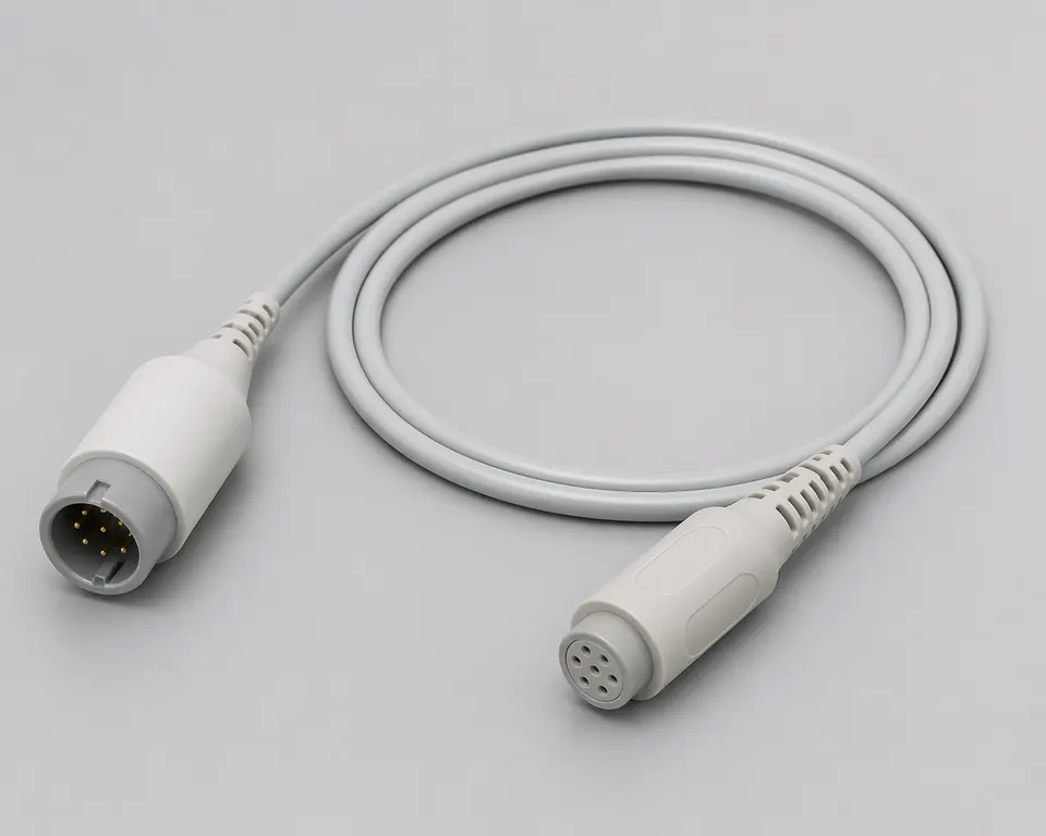 Medical Temperature Probe Extension Cable for Monitoring Devices